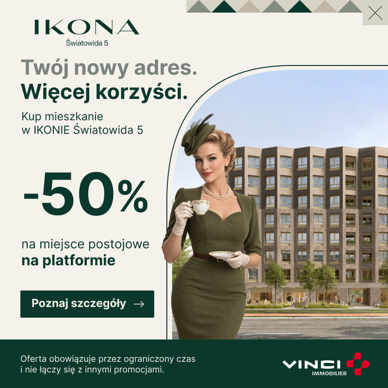 Miejsce postojowe na platformie 50% taniej w IKONIE Światowida 5